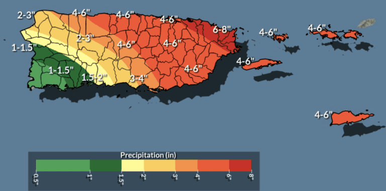 Rainy Days Ahead: Flash Flood Watch Issued for USVI and Puerto Rico Through Saturday